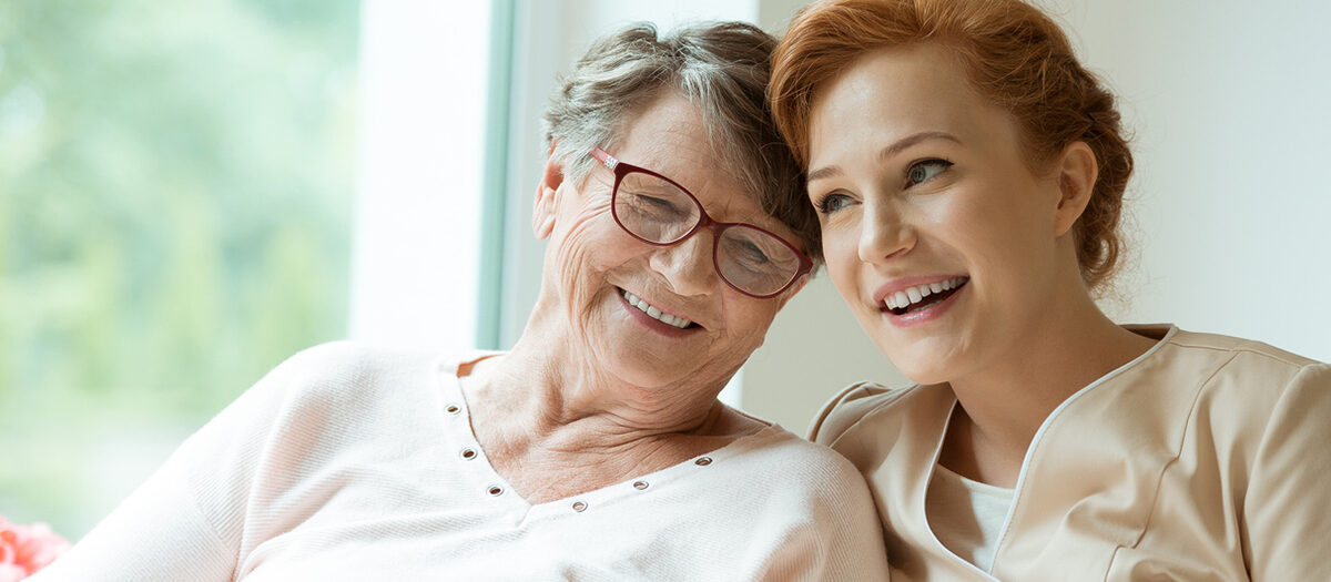 Memory care resident with a resident care assistant